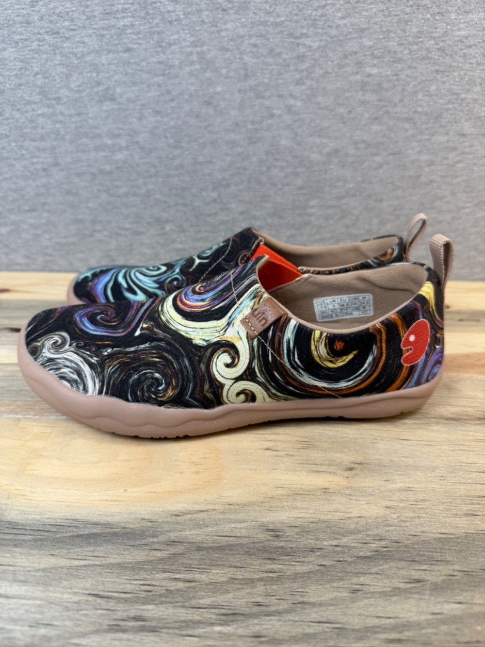 UIN Toledo Starry Night Slip On Sneakers Women's Size 7.5 Artsy Art Teacher Cool - Picture 7 of 16